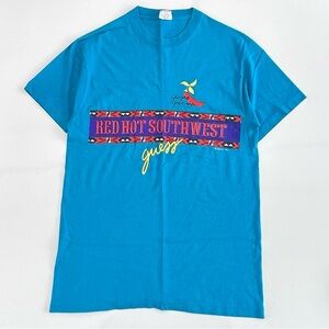 Vintage 1989 GUESS Georges Marciano Red Hot Southwest Navajo T Shirt Men’s M